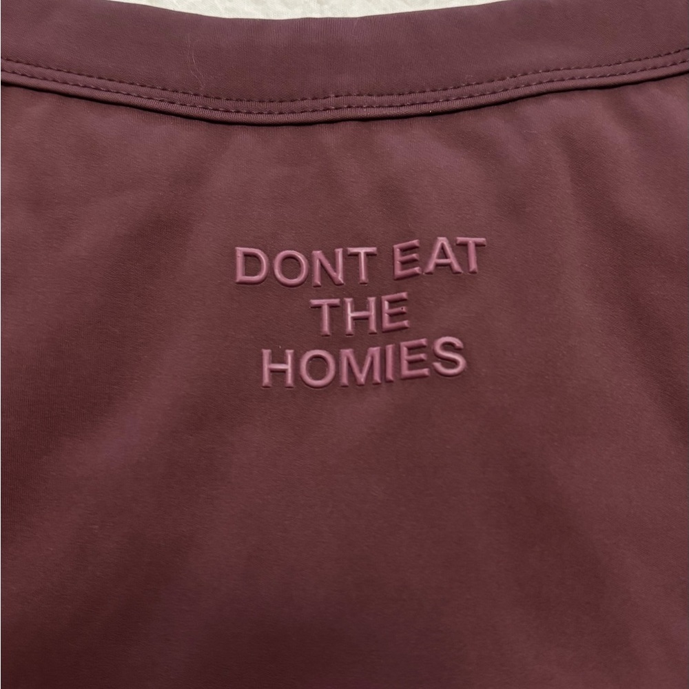 Plum Graphic Don’t Eat The Homies Tank Top
